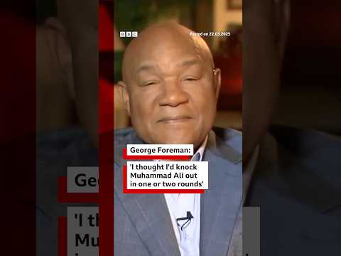 George Foreman, who has died aged 76, remembers the legendary Rumble in the Jungle fight. #BBCNews