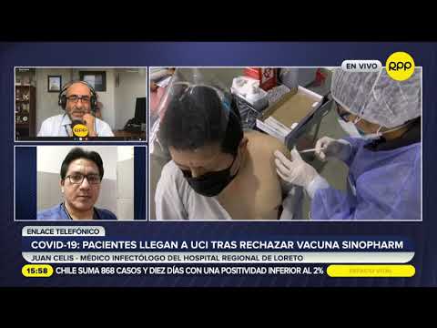 Hospital Regional de Loreto: Pacientes COVID-19 en UCI no quisieron vacunarse con Sinopharm