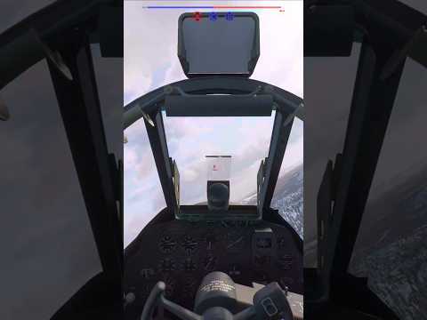 BF-109E-7 hit by 20mm P-38J #Enlisted #gaijin #shorts