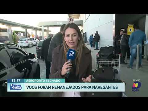 Navegantes recebe passageiros remanejados do Aeroporto de Florianópolis