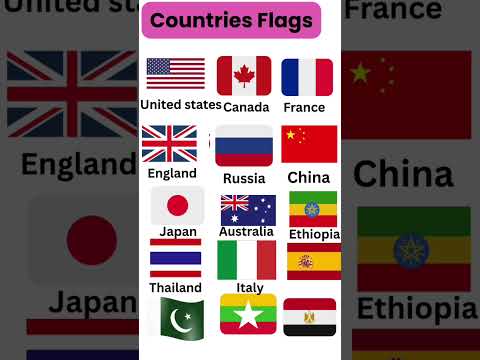 Country flags |#gk #country #english#shorts