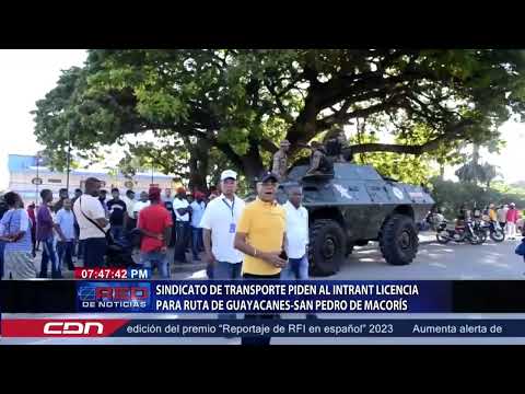 Sindicato de transporte piden al Intrant licencia para ruta de Guayacanes, San Pedro de Macorís