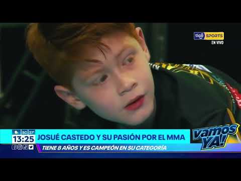 Josué Castedo y su pasión por el MMA. Tiene 8 años y es campeón en su categoría.