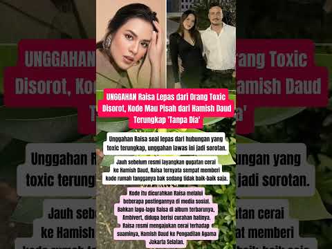 Unggahan Raisa Kode ingin pisah Dari Hamish Daud #beritaartisterbaru #trendingshorts #masukberanda