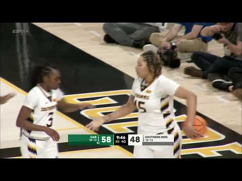Postgame Highlights - WNIT First Round - Southern Miss vs. UAB