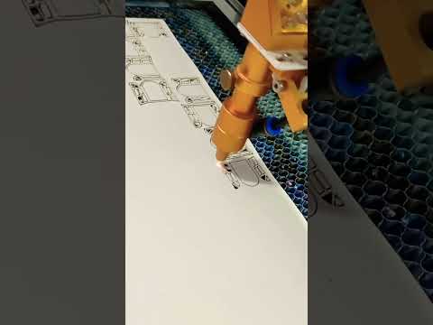 Corte a laser EVA formato janela para maquete escolar #zumaq