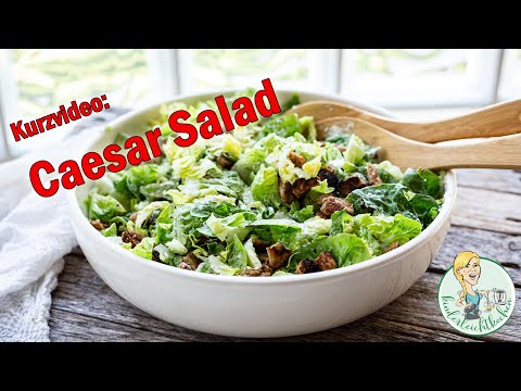 Kurzvideo: Caesar Salad - Cäsar Salat mit dem Thermomix