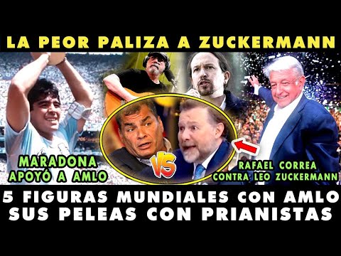 ¡APOYO MUNDIAL A AMLO! TOP 5 PERSONAJES INTERNACIONALES CON LA 4T ¡MARADONA, FÚTBOL Y MÁS!