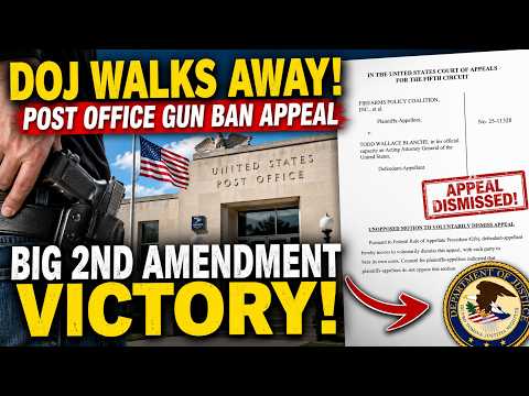 HUGE 2A WIN: DOJ Abandons Post Office Gun Ban Appeal
