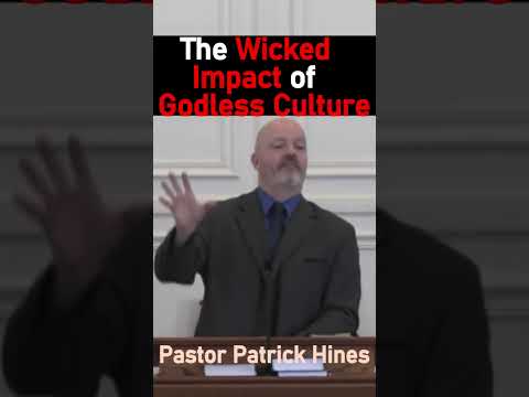 The Wicked Impact of Godless Culture - Pastor Patrick Hines Sermon #shorts #christianshorts #holy