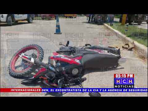 ¡Un menor y una fémina! Gravemente heridos en un accidente entre motocicletas en Quimistan
