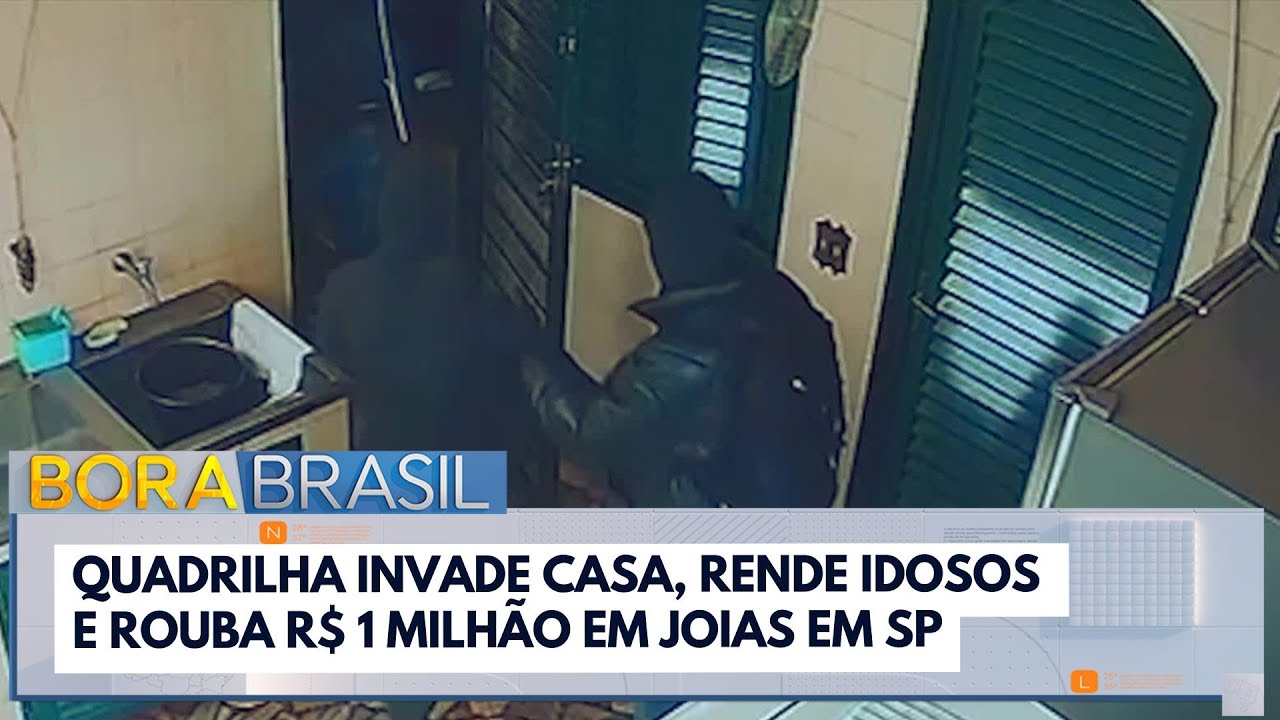 Quadrilha invade casa rende idosos e rouba R$ 1 milhão em joias em SP