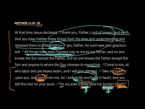 Matthew 11:25–30 // Part 7 // Is His Yoke Really Easy?