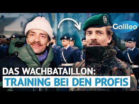 Haltung, Disziplin, Präzision: Reporter Jan trainiert mit dem Wachbataillon