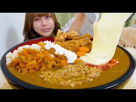 【大食い】5合のもりもりトッピングカレー🍛🍛
