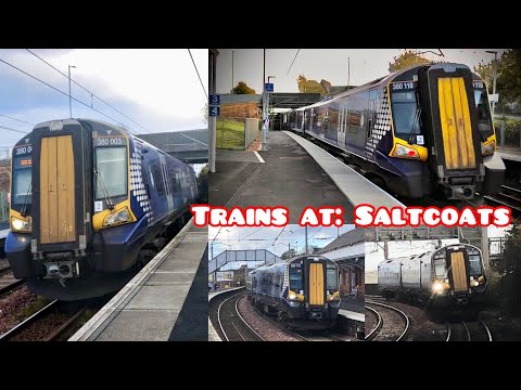 Trains at Saltcoats station (30/10/21)