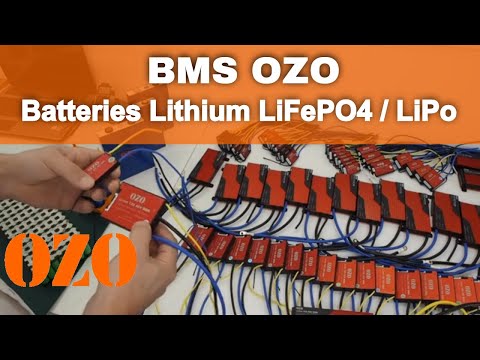 BMS OZO pour la fabrication de batteries au lithium diy LiMn LiFePO4 ou LiPo. Facile à installer.