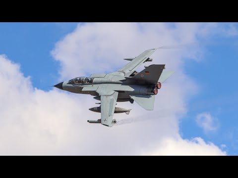 German Air Force Tornados Put On A Show Departing RAF Waddington (23/09/22)