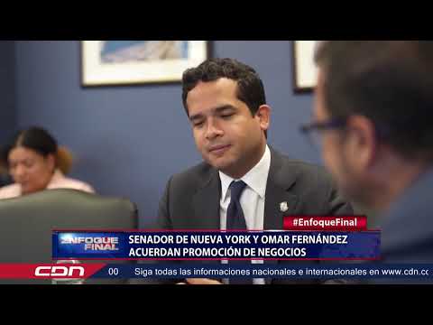 Senador de Nueva York y Omar Fernández acuerdan promoción de negocios