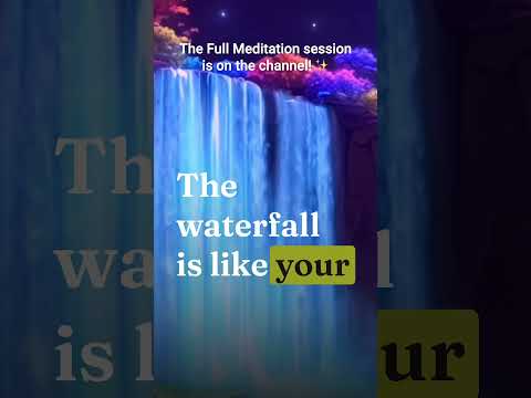 ✨ Find that special place in your mind for PEACE! ✨  #dailymeditation #waterfall