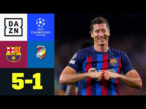 Lewy bei klarem Sieg in Torlaune: FC Barcelona - Viktoria Pilsen 5:1 | UEFA Champions League | DAZN