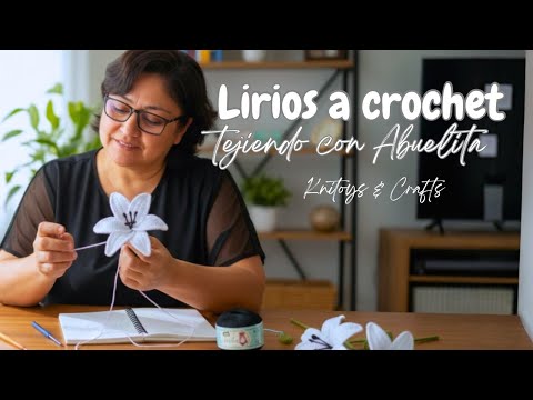 Lirios a crochet - Tejiendo con el hilo ABUELITA - México