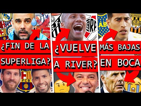 ?¿Se cancela la SUPERLIGA EUROPEA+ BARÇA negocia con MESSI y AGÜERO+ ¿ÉL vuelve a RIVER+ BOCA baja