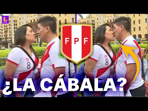 ¿La cábala para el Perú vs Paraguay? Novios se besan antes del partido de las Eliminatorias