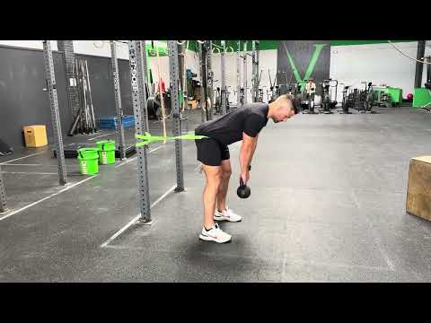 Band Resisted Kettlebell Romanian Deadlifts