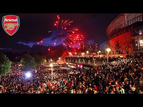 Insane Scenes As Arsenal Fans Celebrate Winning The Premier League For The First Time In 22 Years