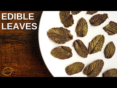Edible Chocolate Leaves | Simple, detailed, edible leaves using only two ingredients