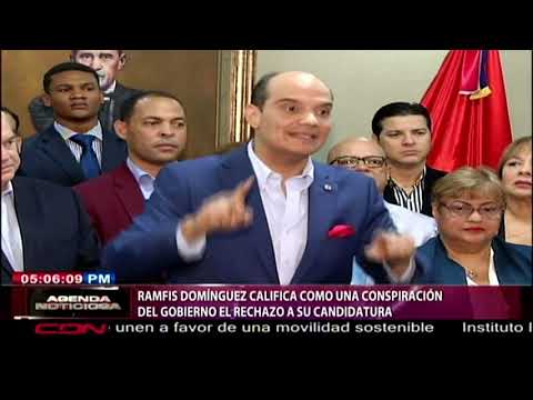 Ramfis Domínguez califica como una conspiración del Gobierno el rechazo a su candidatura
