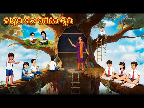 ଜାଦୁଇ ଗଛ ଉପରେ ସ୍କୁଲ | Odia Stories | ଓଡିଆ କାହାଣୀ | Gapa Odia Stories | Stories in Odia