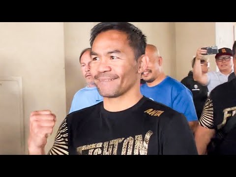 Manny Pacquiao HOURS BEFORE COMEBACK vs Mario Barrios • WHAT DOES HE DO THE MORNING OF FIGHT?