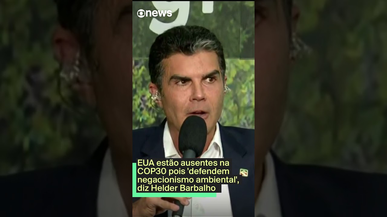 EUA estão ausentes na COP30 pois defendem negacionismo ambiental diz Helder Barbalho TV Online EUA estão ausentes na COP30 pois defendem negacionismo ambiental diz Helder Barbalho