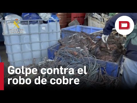 Desmantelado un grupo delictivo que sustraía cableado de cobre en Murcia, Alicante y Albacete