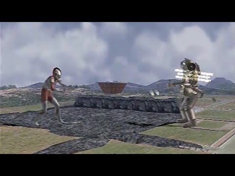 【ウルトラマンFE3】キャッチリングを仕掛けっぱなしで飛び去る初代ウルトラマンの後始末をするウルトラセブン　Ultraman Fighting Evolution 3
