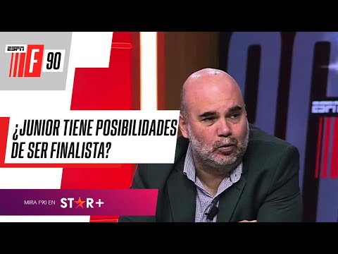 Debate en ESPN F90 Colombia: ¿Junior tiene posibilidades de ser finalista?