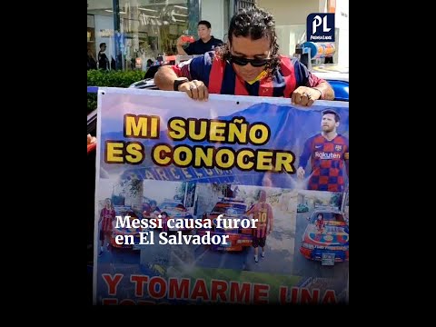 “El Rey Messi”. Así rinde tributo Efraín, un salvadoreño que sueña con conocer al astro argentino
