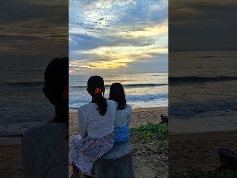 Sunset at the beach 🏖️#trend #vacation #love #fyp #cute #beach #sister #fun #funny
