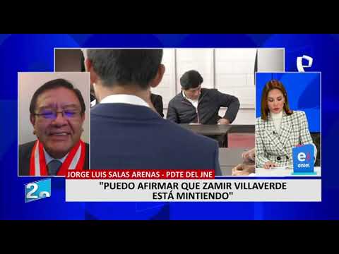 Presidente del JNE sobre Zamir Villaverde : “Debe tener otros intereses para mentir como ha hecho”
