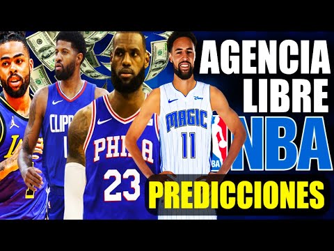 Lebron ?? ? ¿KLAY?  Clippers  Spurs  PREDICCIONES y PROYECCIONES Agencia Libre NBA 2024