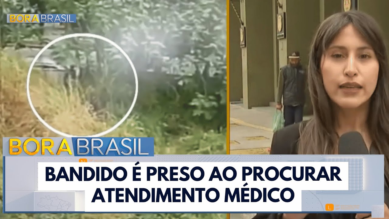 Roubo de mansão bandido é preso ao procurar atendimento médico