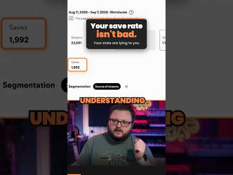 Your Spotify save rate isn't bad, your stats are lying to you #spotifyforartists #musicmarketing Your Spotify save rate isn't bad, your stats are lying to you #spotifyforartists #musicmarketing