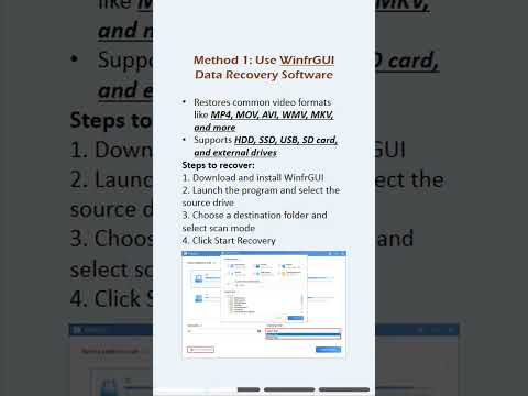 Lost your videos? Learn how to recover deleted videos from your PC easily #videorecovery