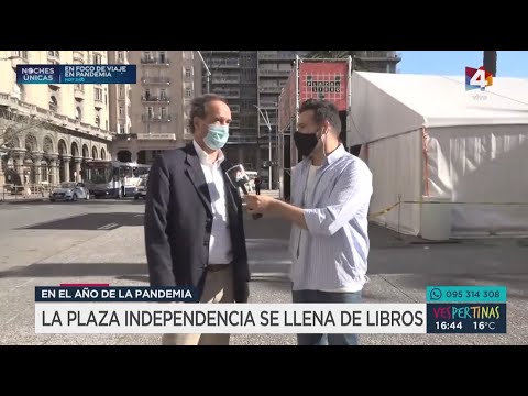 Vespertinas - La Plaza Independencia se llena de libros