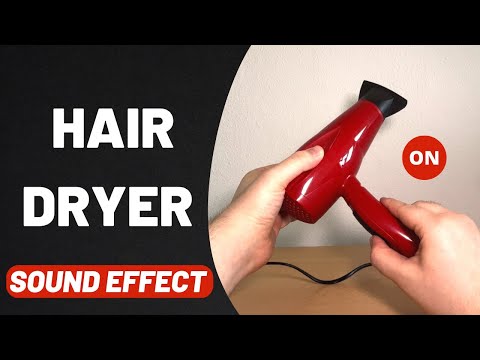 Hair Dryer Sound Effect Stereo High Quality 96kHz