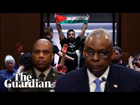 US defence secretary says 'no evidence' of Gaza genocide following protests inside Senate