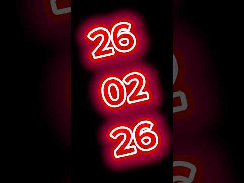Зеркальная дата 26.02.26