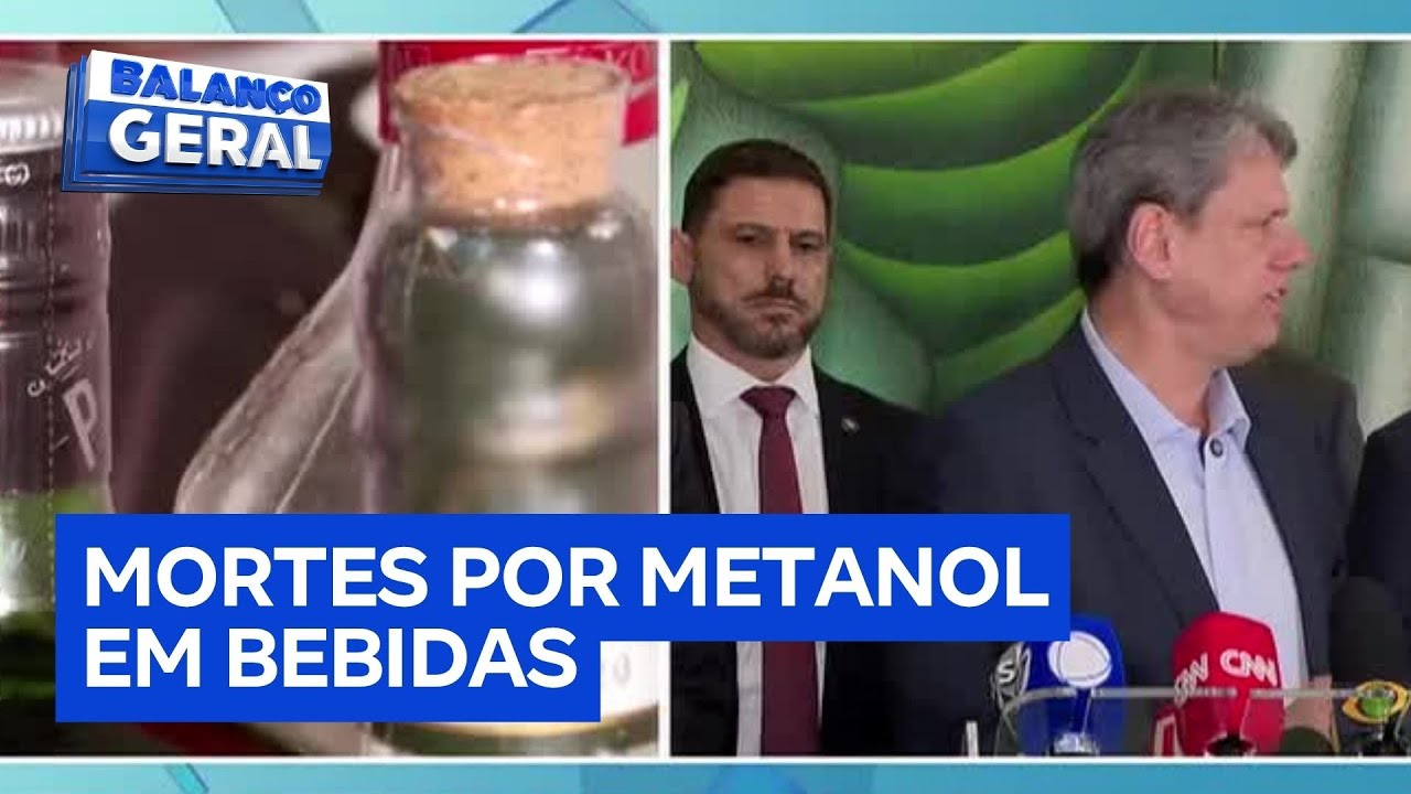 Governador de São Paulo faz coletiva sobre mortes causadas por metanol em bebidas alcoólicas